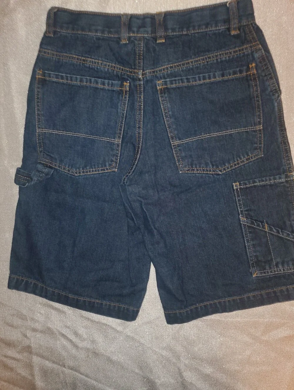 OLD NAVY BOYS YOUTH BLUE JEAN CARPENTER SHORTS SIZE 12